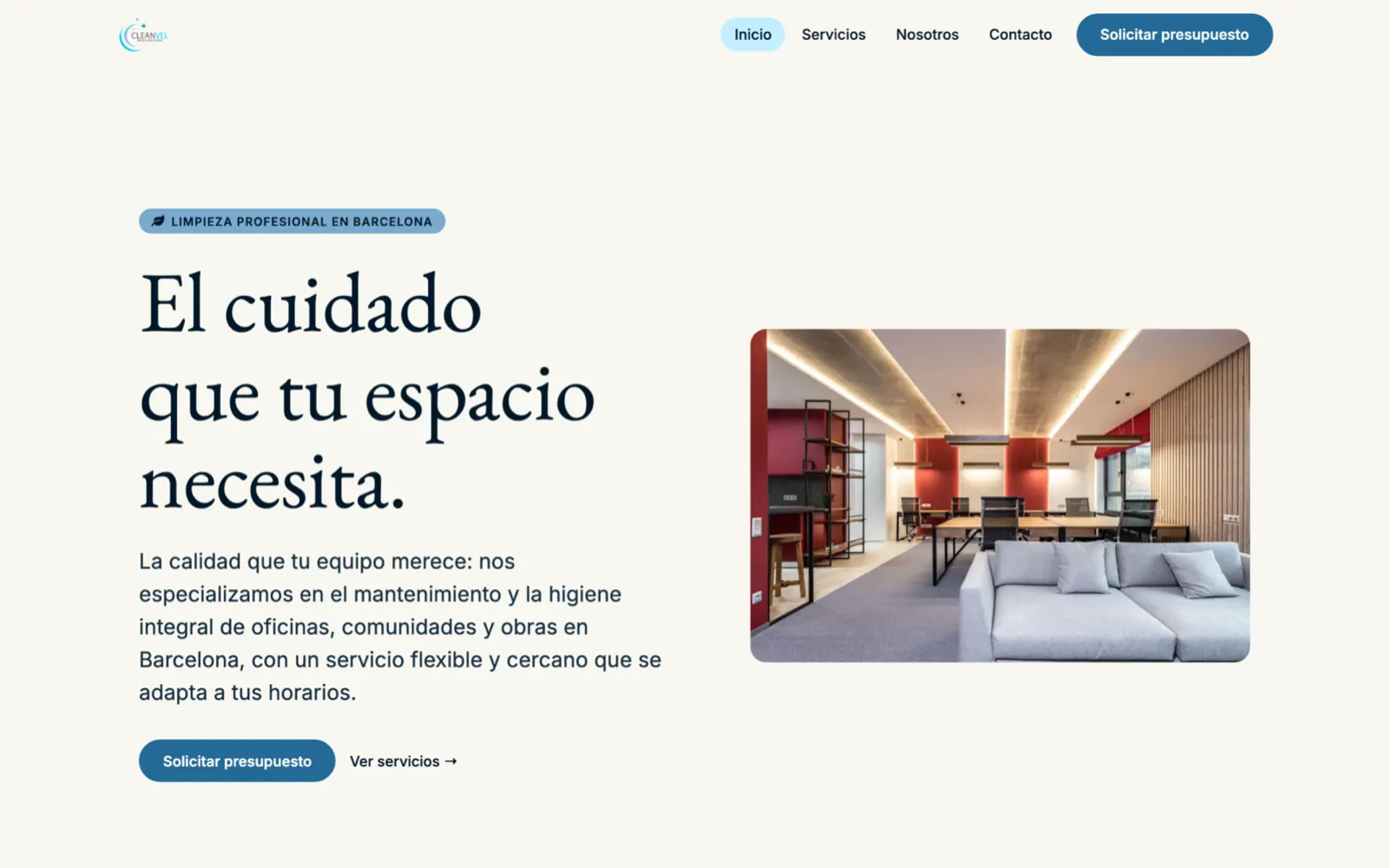 Cleanvel, as it looks today
