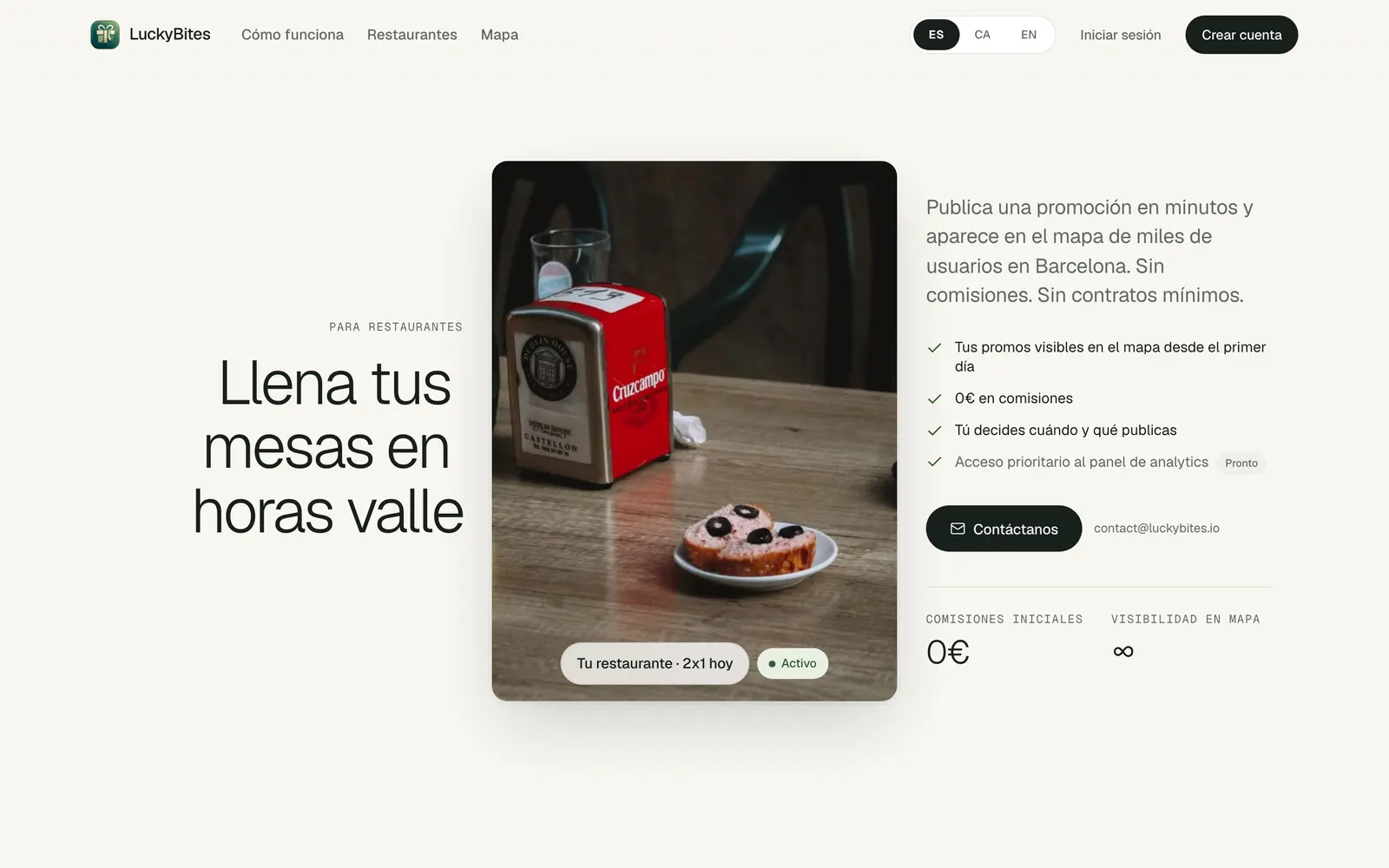 The pitch to restaurants